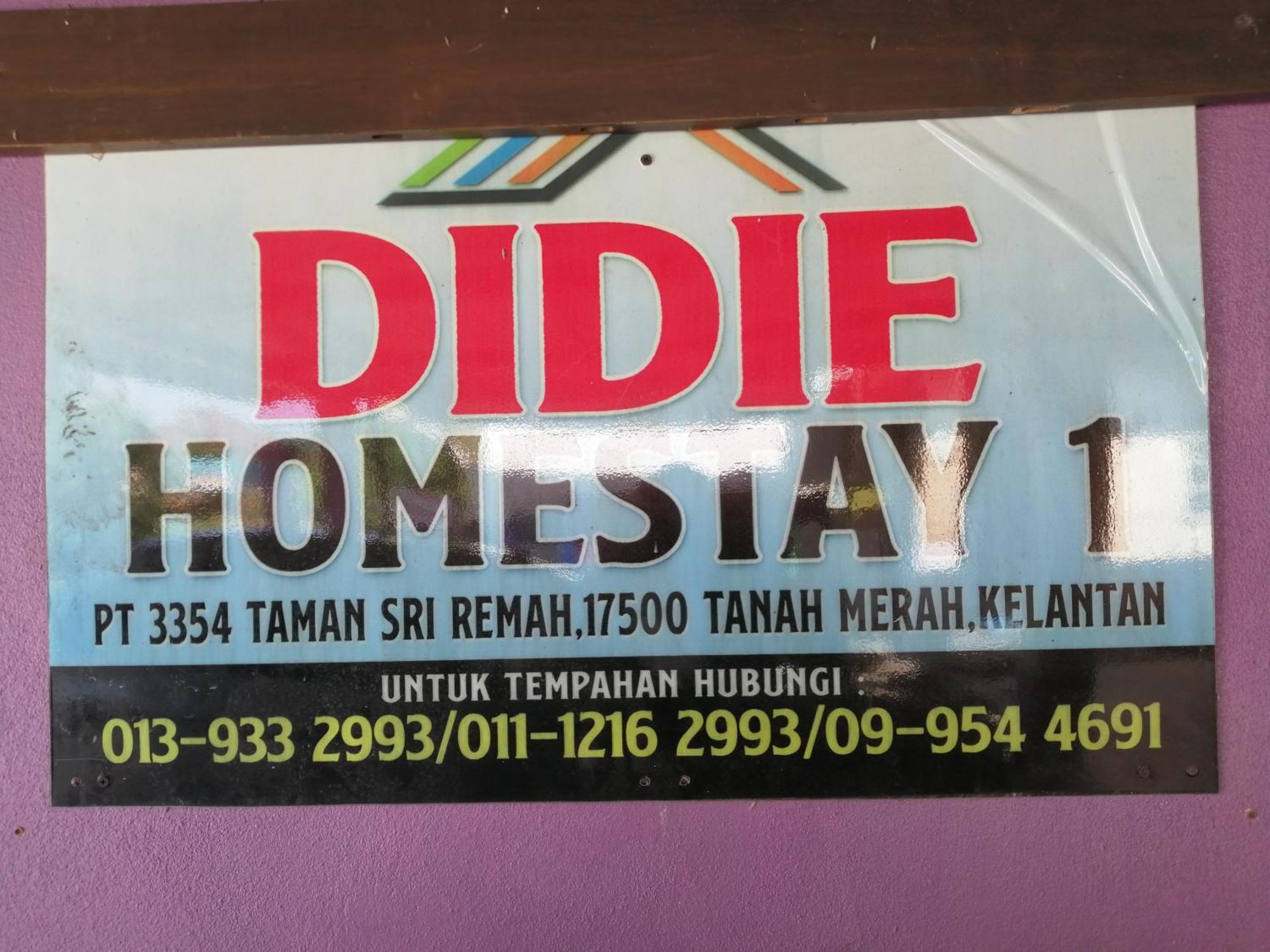 Didie Homestay 1 Tanah Merah  Bilik gambar